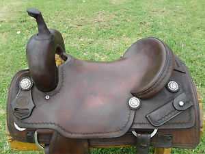 16.5" Live Oak Cutting Saddle - Made in Texas
