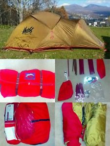 Moss Odyssey Assault 4 person 4 Season Tent W/ Rain Fly, Used Once, Red, EXC++++