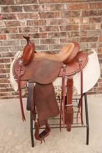 Clinton Anderson Roughout Saddle - 14 - by Martin Saddlery- Perfect Condition