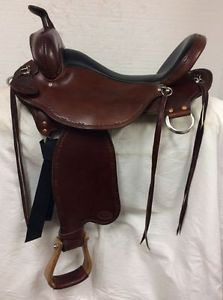 Jay's Custom Leather Gaited Trail Saddle 18" Used Wide/Full Quarter Horse Bar