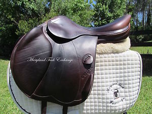 17" VEGA by AMERICA monoflap  cross country jumping saddle- medium- wide tree