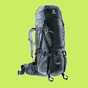 DEUTER. Trekking-Rucksack AIRCONTACT 55+10, schwarz/grau, NEU, aus Saison 2017