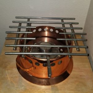 Spring Copper Alcohol Portable Burner Warmer Stove Made in Switzerland Culinox