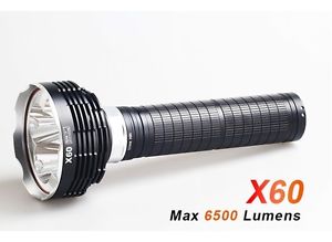 ACEBeam X60L 5x Cree XM-L2 U3 LED 6500lm Magnetic Ring Charging Flashlight