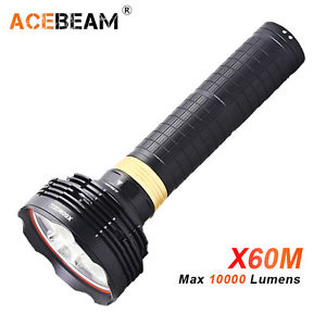 ACEBeam X60M 3x Cree MT-G2 Q0 10000lm Magnetic Ring Charging Flashlight