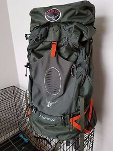 Osprey Atmos 65 AG Graphite Grey pack, size Large, New condition