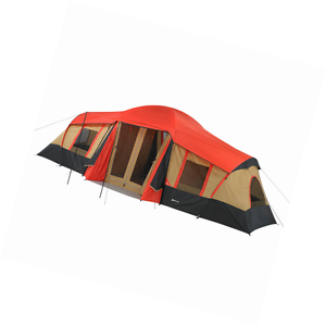 Ozark Trail 10-Person 3-Room Vacation Tent with Built-In Mud Mat Large Camping