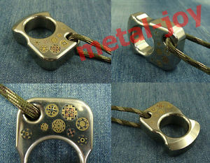 Limited Titanium Self-defense EDC Tactical Survival Escape Tool knuckle +lanyard