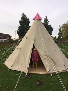 Canvas Teepee Tipi Great alternative to Bell tent, 5 metre, glamping, festivals