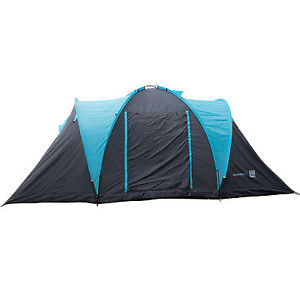 skandika Hammerfest 6 Protect Familienzelt 2 Kabinen Moskitonetz blau Neu