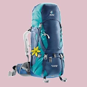 DEUTER. Damen Frauen Lady-Rucksack AIRCONTACT 40+10 SL, blau, NEU