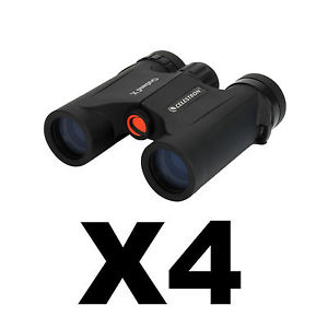 Celestron Outland X 8x25 Waterproof Binocular Compact Protective Rubber (4-Pack)