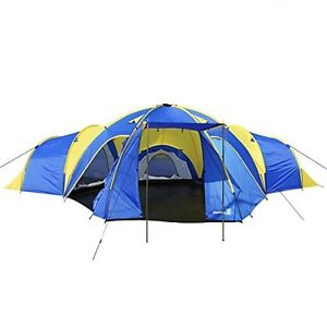 8 Persons Large Family Tent Group Camping 3+1 Rooms Can Sleep 10 People