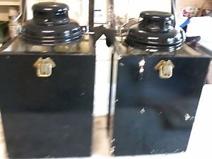 tilley lamps  in wooden boxes plus spares