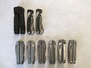 Leatherman Wave, OHT, Skeletool multitool - lot of 9