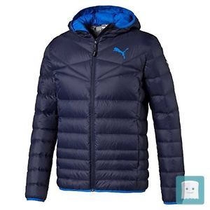 (TG: S) PUMA ACT600 HD PACKLITE DOWN GIACCA PORTIVA - BLU (PEACOAT) - S