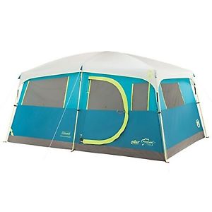 Coleman 8-Person Tenaya Lake Instant Fast Pitch Cabin Tent & Closet & WeatherTec