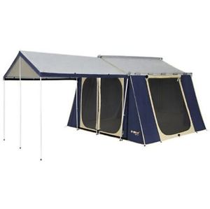 NEW OZTRAIL 12 X 9 CABIN TENT GALVANISED STEEL DURABLE 6 PERSON CAMPING HIKING