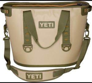 YETI Hopper Two 30 Cooler Leakproof Field Tan/Blaze FREE SHIPPING