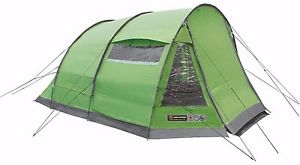 Sycamore Family Tunnel Tent 4 Person Green Weekend Spacious with Porch