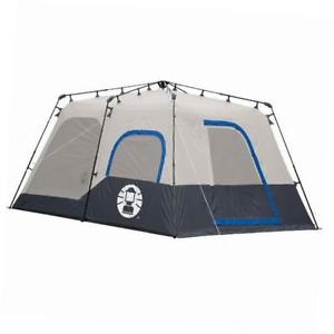 8-Person 2-Room 14'x10' INSTANT TENT -BLACK ( WATERPROOF VERTICAL WALLS)