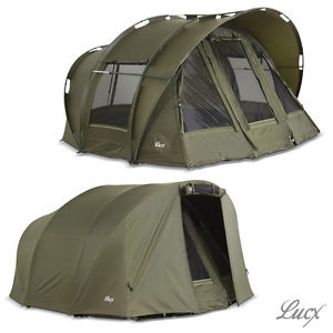 Lucx 2 2 personnes Tente de pêche + Enrouler/Bivvy+Peau d’hiver/Carpe tente+