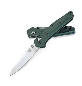 Benchmade 940 Osborne S30V Blade, Green Anodized Handles
