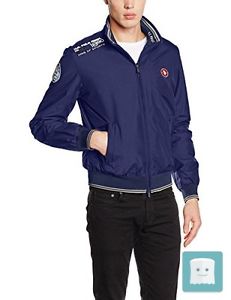 (TG: IT 46) U.S.POLO ASSN. USPA PATCH BOMBER, GIACCA UOMO , 52