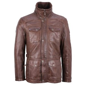 Gipsy Giacca Di Pelle giacca di pelle Castagno marrone Joey NSLV W Chesnuit