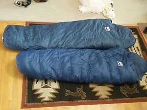 Holubar Timberline Down Sleeping Bags- Matching pair with rare liners