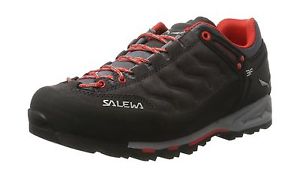 SALEWA MS MTN TRAINER Men High Rise Hiking Gris / Rojo (Magnet / Papavero... NEW