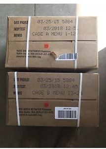 24 Meals 2 Cases Military Spec MRE's Meals Ready To Eat CASE A & B 2018 Insp