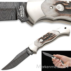 Böker Scout Hirschhorn Damast Taschenmesser