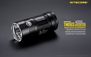 NiteCore TM06S LED Taschenlampe mit 4000 Lumen, inkl. Holster