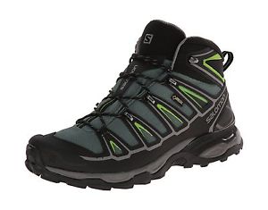Salomon Mens X Ultra Mid 2 Gtx High Rise Hiking Boots Green 7 UK NEW