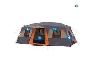 NEW Ozark Trail Instant 20' x 10' Cabin Camping Tent, Sleeps 12