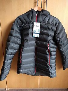 Rab Electron Hydrophobic Down Jacket - Mens Large Graphene BNWT