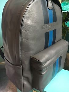 Coach Charles Backpack in Varsity Graphite/Midnight Leather F72237 - Brand New