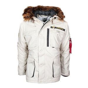 Alpha Industries Mountain Parka bianco sporco 133143 16 Alpi Sci