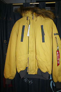 Alpha Industries Giacca Mountain SV Rosso Giallo Sand133144 NUOVO 2015 New York