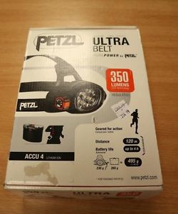 PETZL ULTRA BELT ACCU4 HEADLAMP & BATTERY - beach fishing - caving - unused