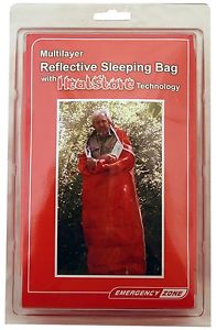 HeatStore Emergency Sleeping Bag, Emergency Zone Brand, Cold Weather Survival