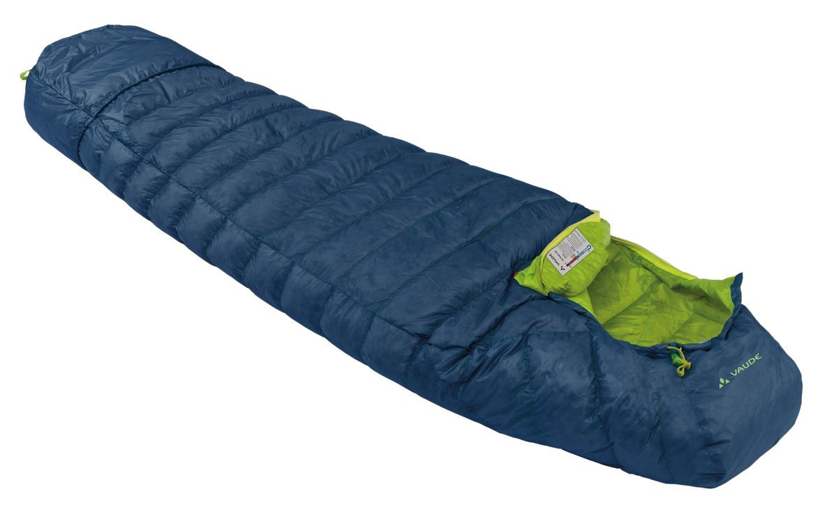 VAUDE Ice Peak 150 Deep Water 11215 Down Sleeping Bag with Left Hand Zip