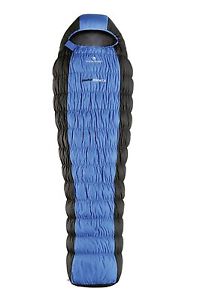 Ferrino Diable 1200 W.T.S. Feather Sleeping Bag, Blue, Black, Left