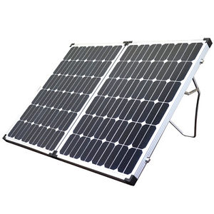 200W FOLDING SOLAR PANEL KIT CARAVAN CAMPING POWER 12V MONO CHARGING BATTERY
