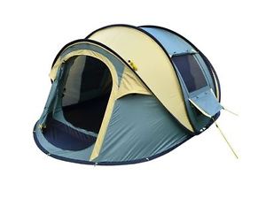 NEW OUTDOOR CONNECTION EASY UP 3 POP UP TENT 3 PERSON WATERPROOF CAMPING HIKING