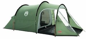 Camping Coastline 3 plus Tunnel Tent Three Man Person Berth Camping Green / Grey