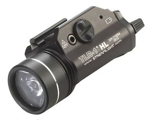 Streamlight Weapon Mount Tactical LED Flashlight TLR-1 HL 800 Lumens Strobe Gun