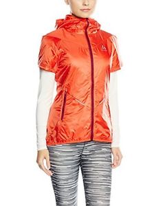 Tg Medium| Odlo, Smanicato da running con cappuccio Donna, modello Loftone, Aran