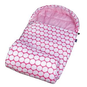 Big Dot Pink and White Stay Warm Sleeping Bag